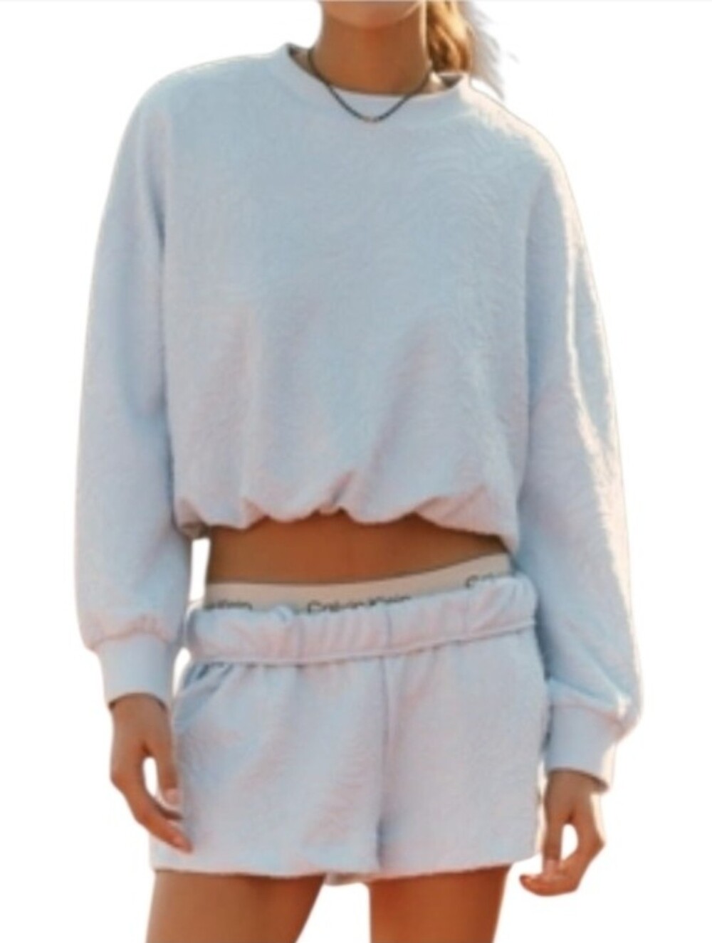 Daily Practice ($240) Textured Bubble Sweatshirt Shorts Set NWT Size S Anthro